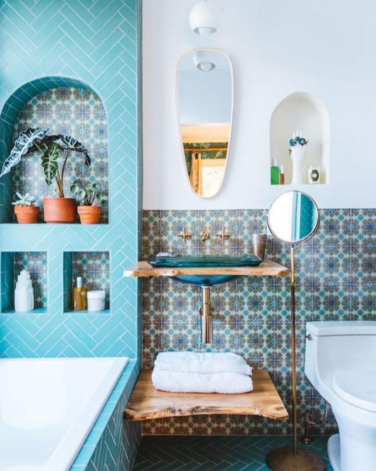 bohemian bathroom (35)
