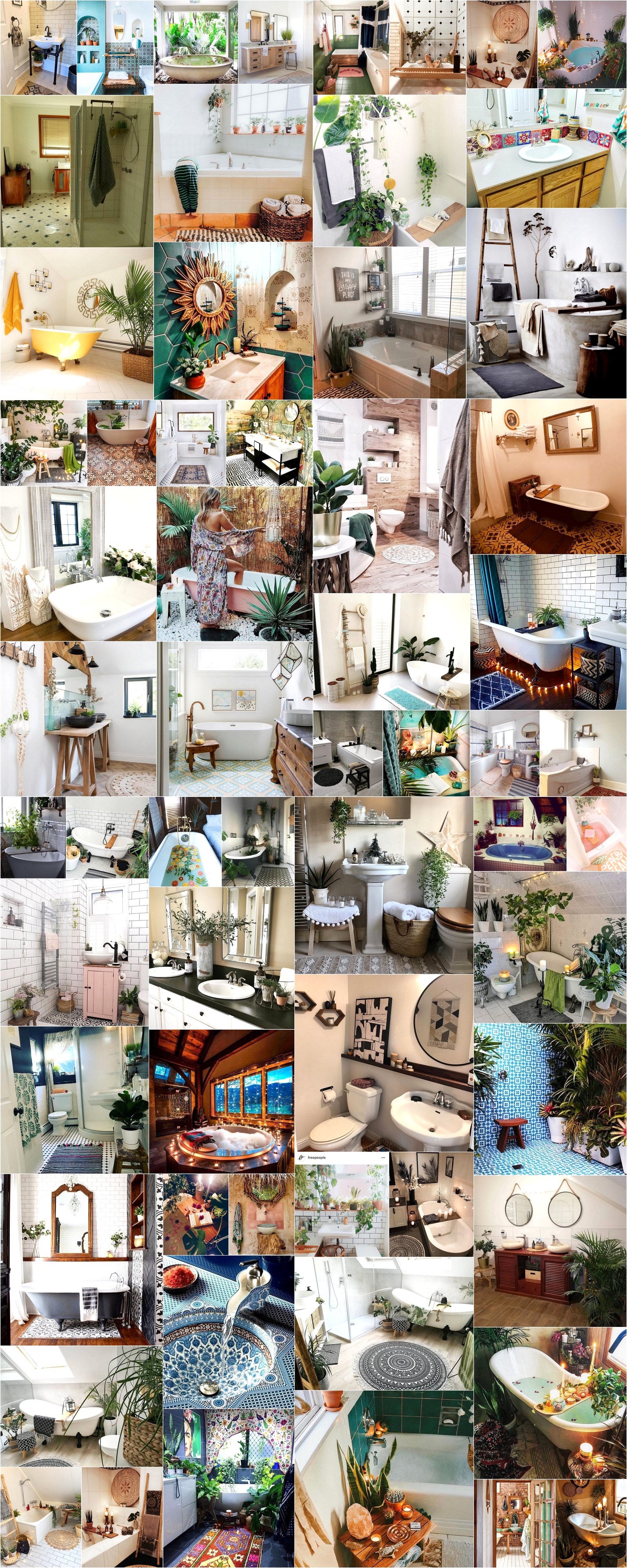 bohemian bathrooms