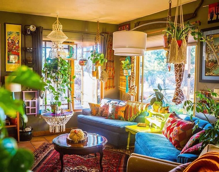 romantic bohemian living room