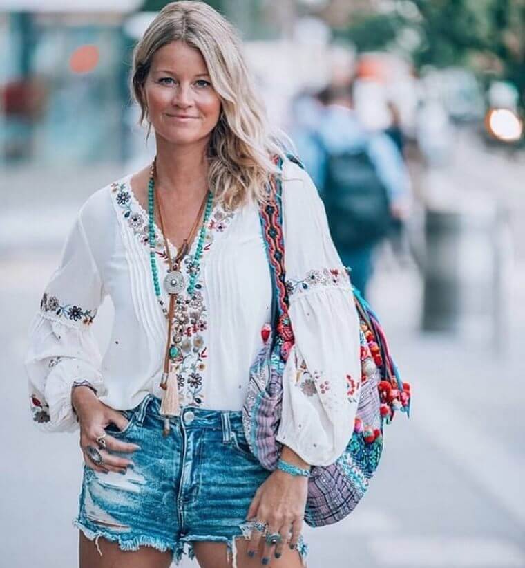 bohemian shorts attire