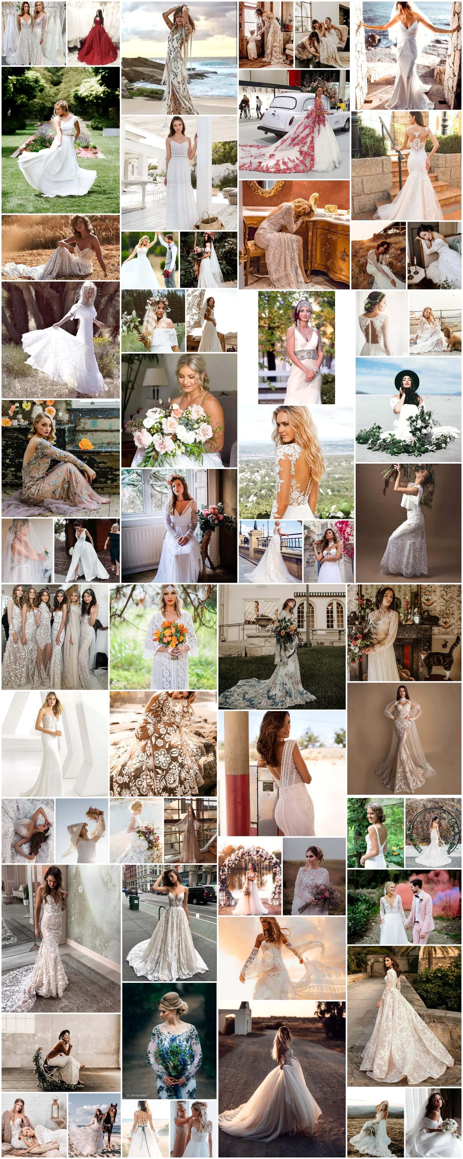Bohemian wedding dresses