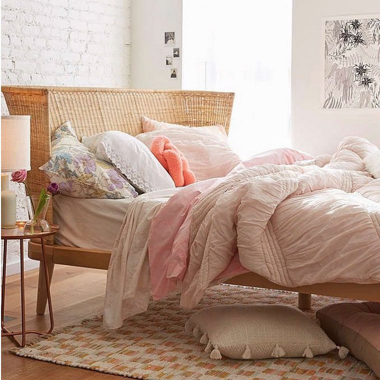 Bohemian Bed Designs With Exposed Boho Beam | Hippie Boho Gypsy