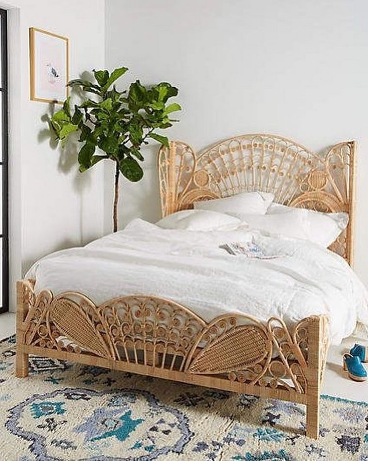 boho bed frame king