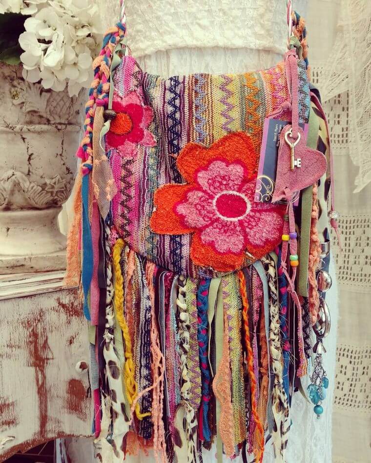 Bohemian Eclectic Tie Dye Shoulder Bag | Purses-Bags | Multicoloured |  patchwork, Yoga, Bohemian