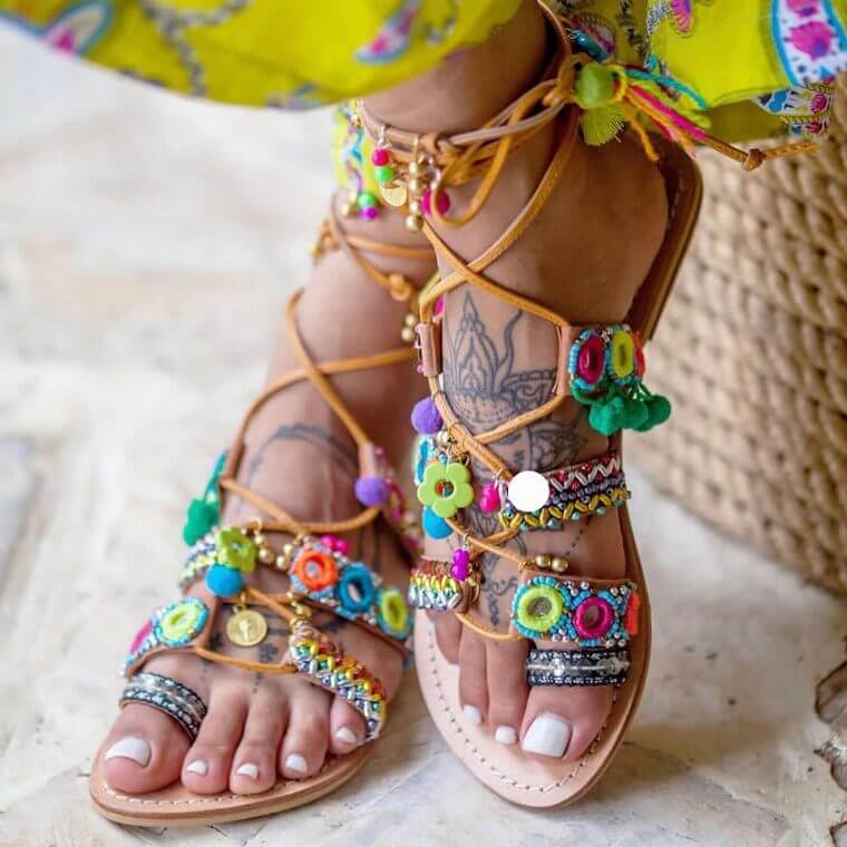 bohemian style sandals