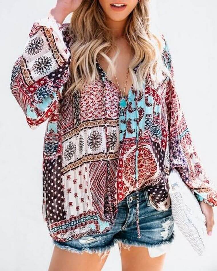 boho tops uk