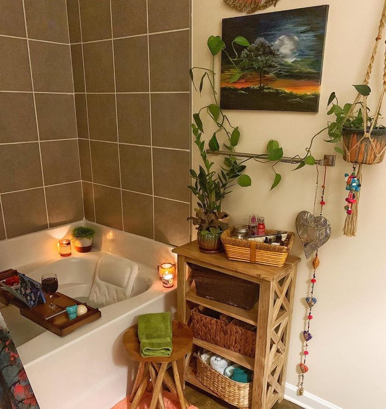 60 Best and Bright Boho Bathroom  Ideas  Hippie  Boho Gypsy