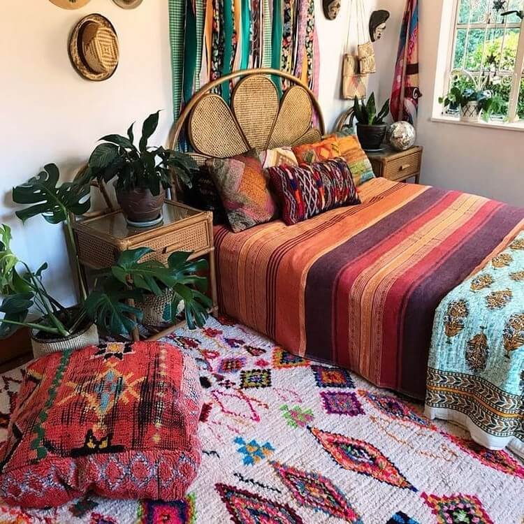 Creative Bohemian Bedroom Ideas- You will Love | Hippie Boho Gypsy