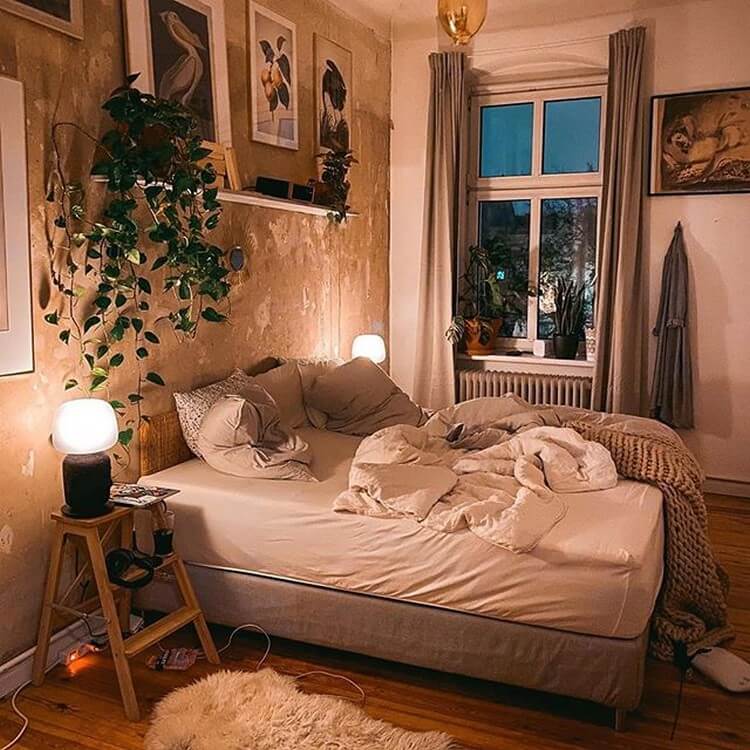 Minimalist Modern Hippie Bedroom with Simple Decor