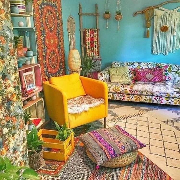 50+ Hippie Furniture Ideas for Home Decor | Hippie Boho Gypsy