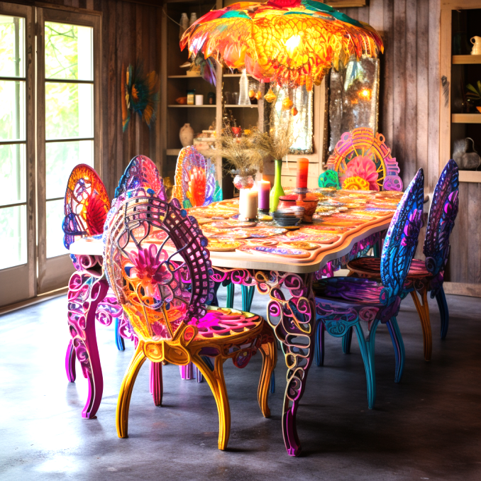 Dining Experience with Bohemian-Inspired Table and Chairs (16)