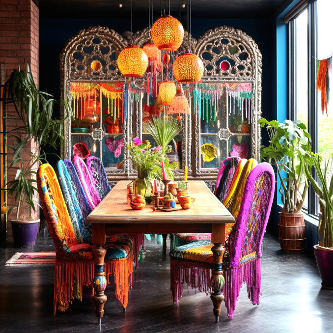Dining Experience with Bohemian-Inspired Table and Chairs (19)