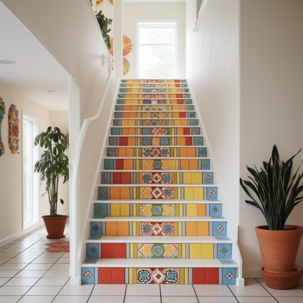 Step Into Hippie Bliss Transforming Your Stairs With Style (12)