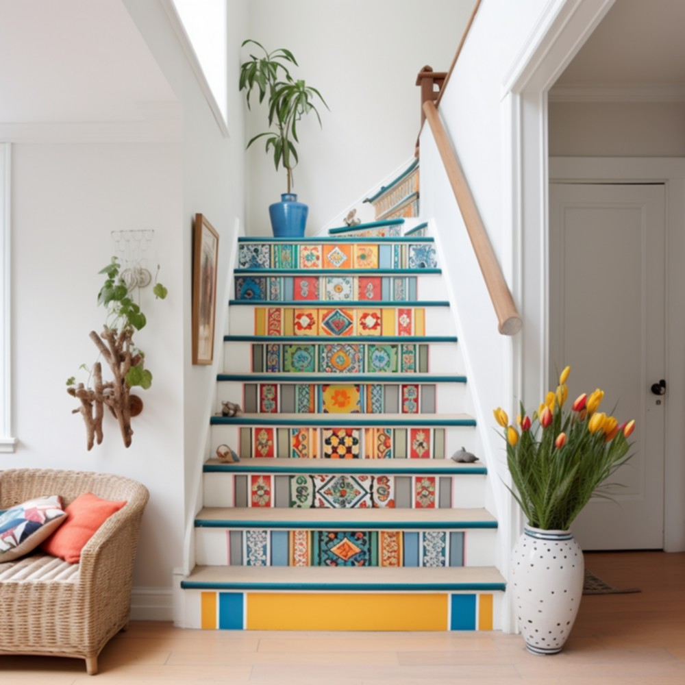 Step Into Hippie Bliss Transforming Your Stairs With Style (7)
