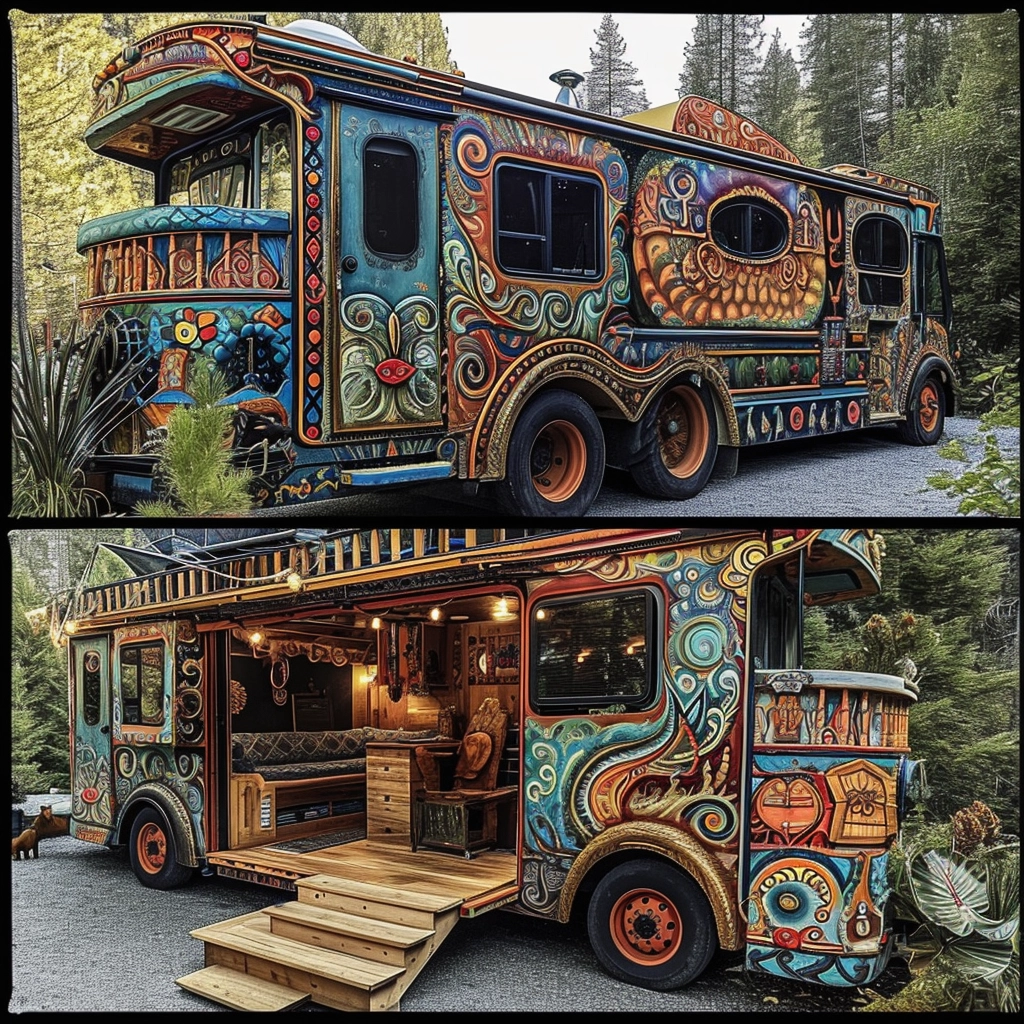 Vanifesting Freedom Discovering Bohemian Bliss in Hippie Van Life (1)