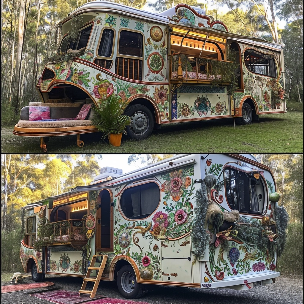 Vanifesting Freedom Discovering Bohemian Bliss in Hippie Van Life (24)