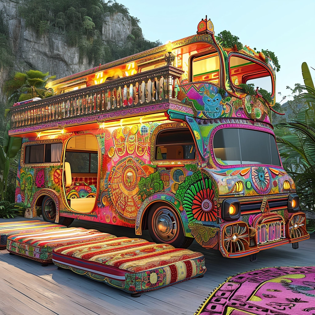 Vanifesting Freedom Discovering Bohemian Bliss in Hippie Van Life (30)