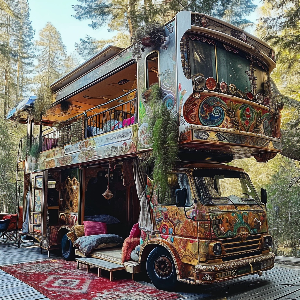 Vanifesting Freedom Discovering Bohemian Bliss in Hippie Van Life (32)