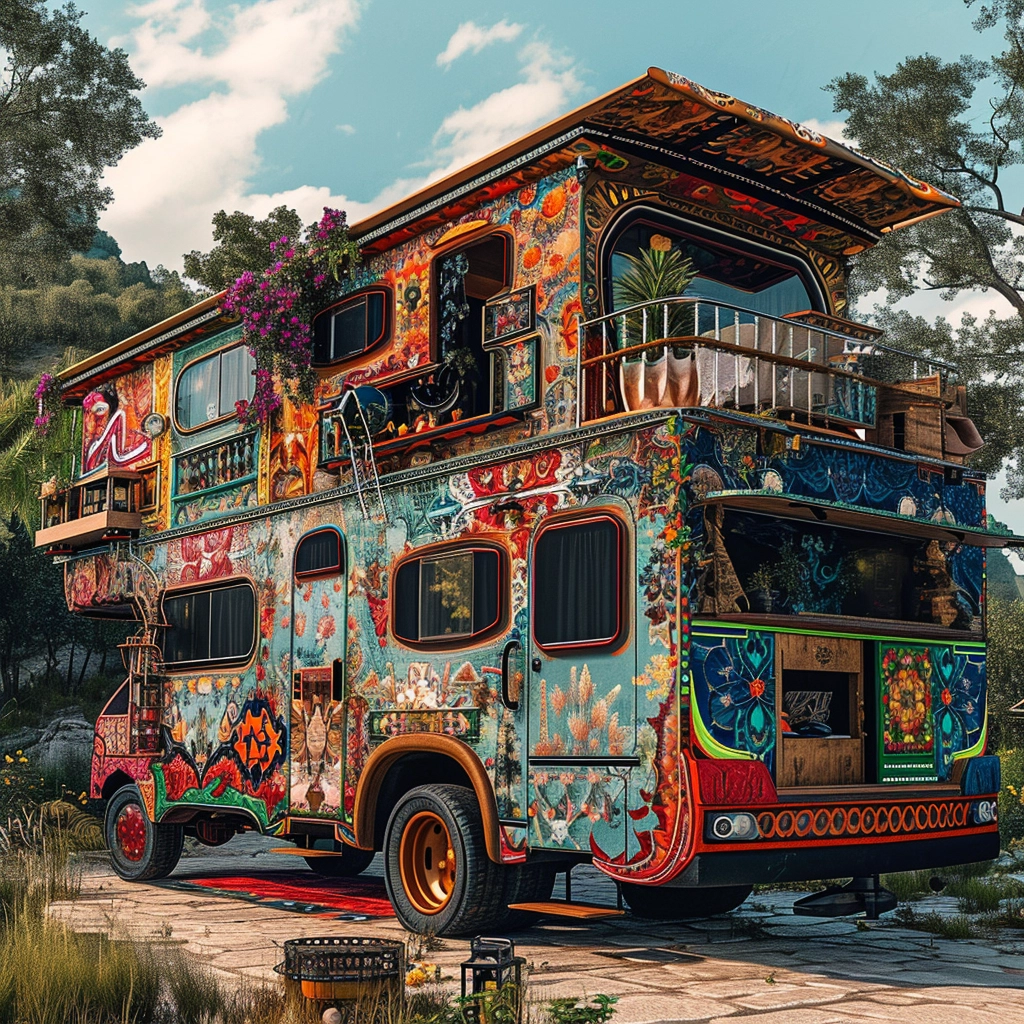 Vanifesting Freedom Discovering Bohemian Bliss in Hippie Van Life (33)