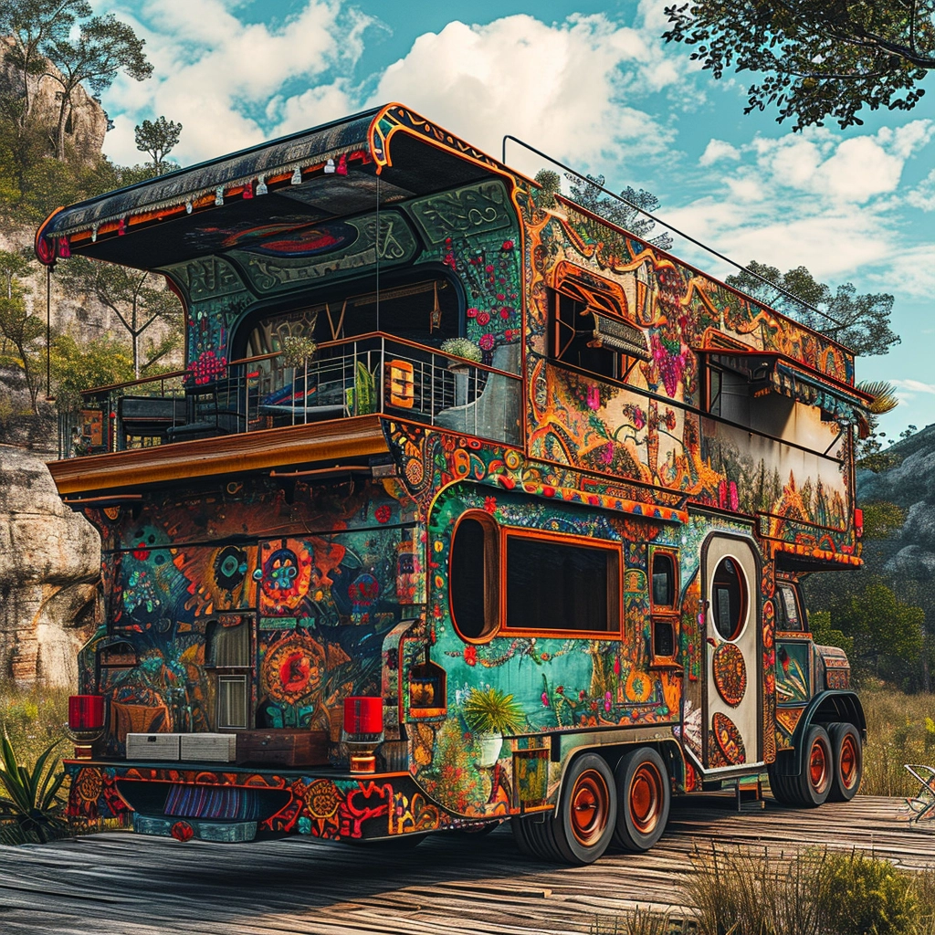 Vanifesting Freedom Discovering Bohemian Bliss in Hippie Van Life (38)