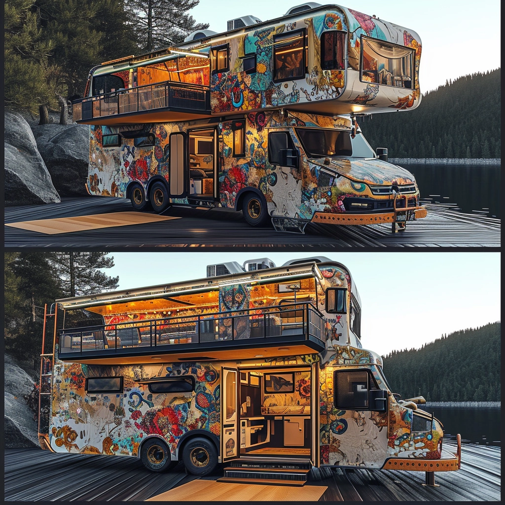 Vanifesting Freedom Discovering Bohemian Bliss in Hippie Van Life (41)