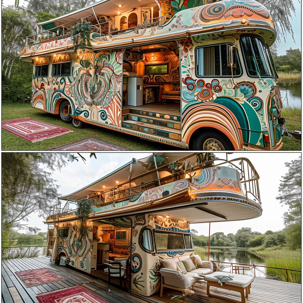 Vanifesting Freedom Discovering Bohemian Bliss in Hippie Van Life (44)