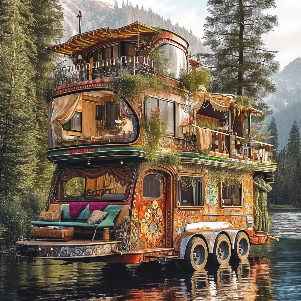 Vanifesting Freedom Discovering Bohemian Bliss in Hippie Van Life (48)