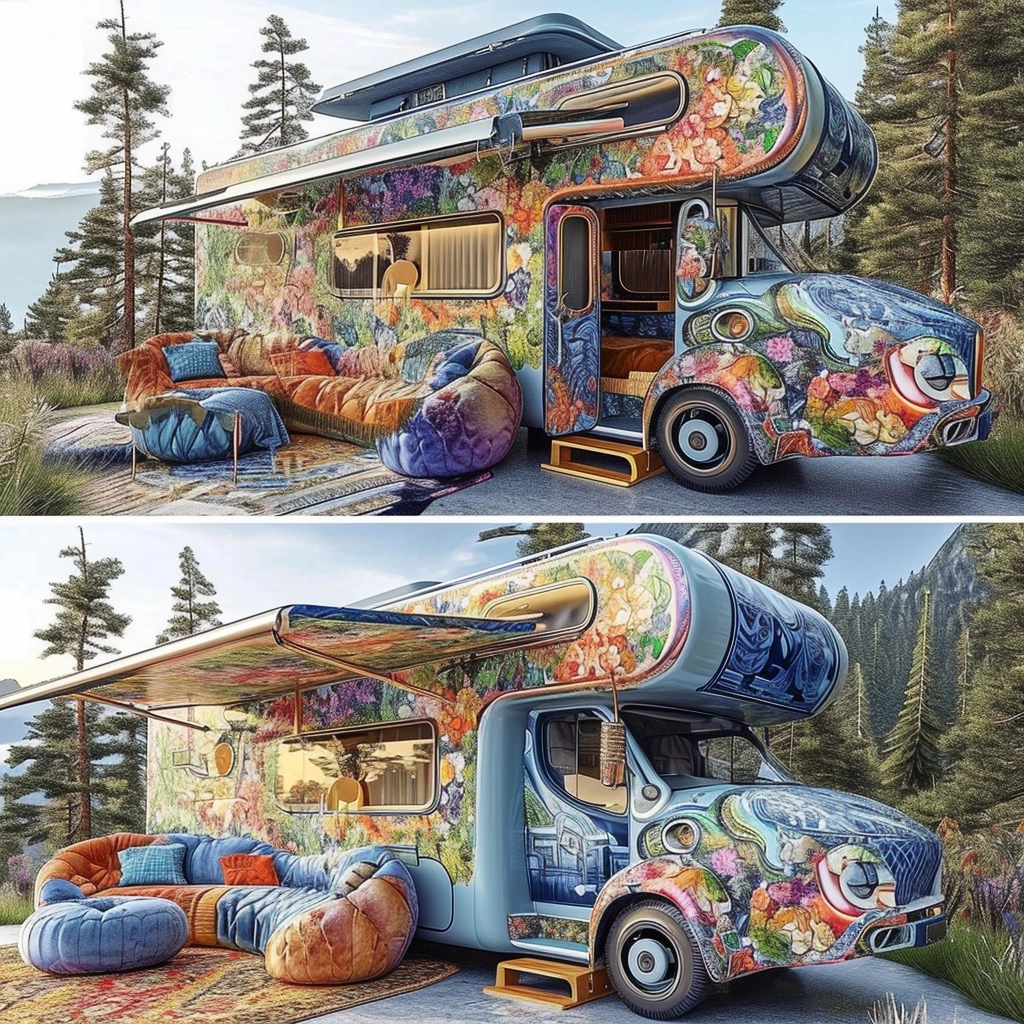 Vanifesting Freedom Discovering Bohemian Bliss in Hippie Van Life (7)