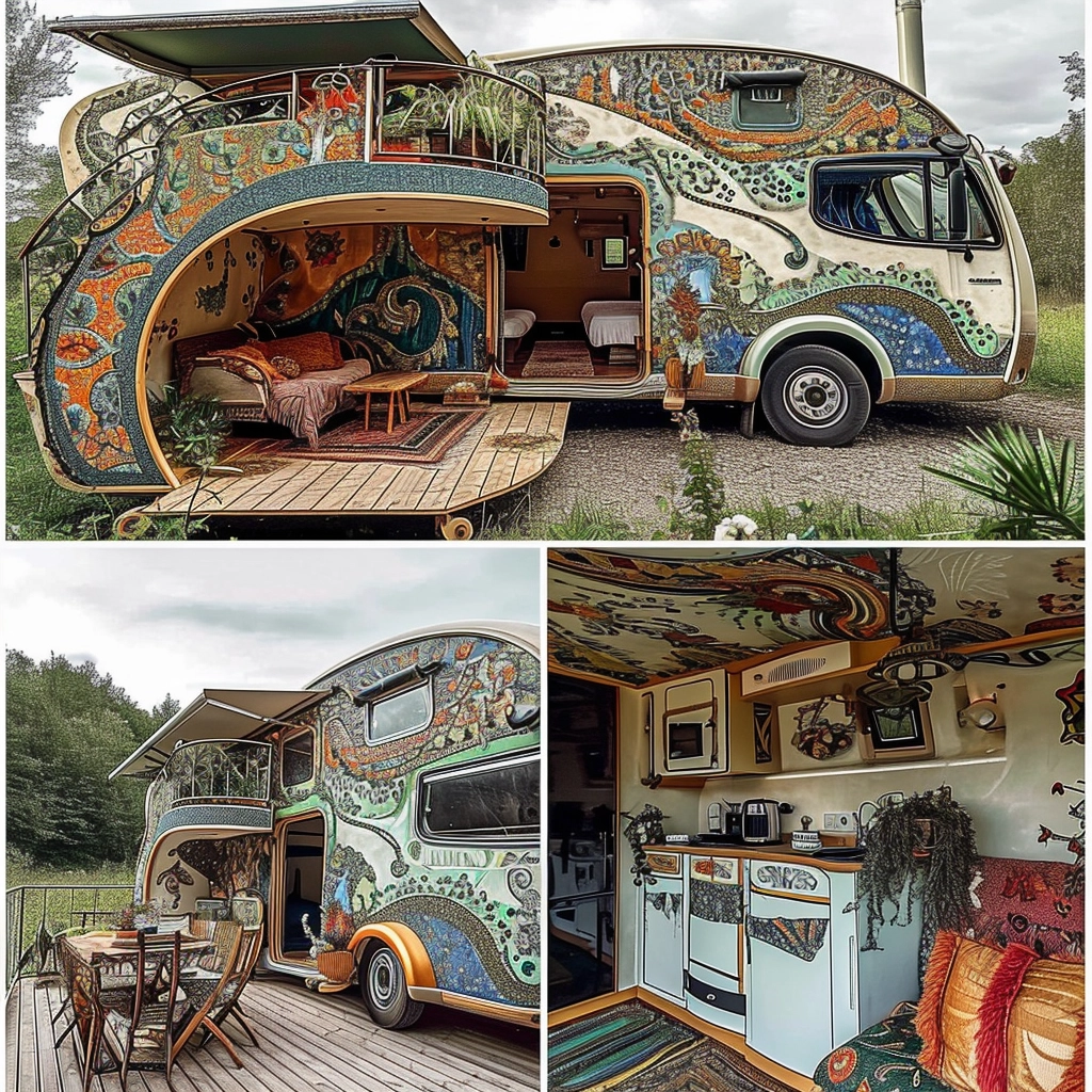 Vanifesting Freedom Discovering Bohemian Bliss in Hippie Van Life (8)