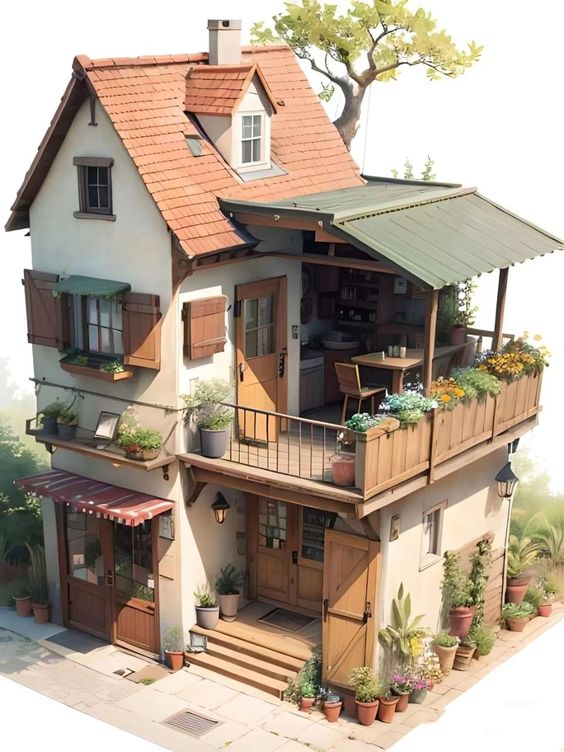 Nature's Haven Create Your Perfect Getaway with a Beautiful Garden House 🌿🌺 (19)