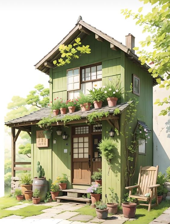 Nature's Haven Create Your Perfect Getaway with a Beautiful Garden House 🌿🌺 (21)