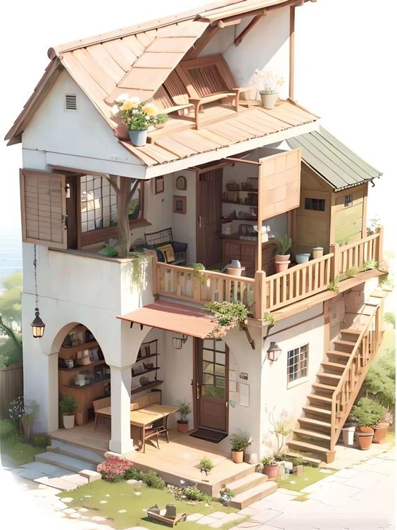 Nature's Haven Create Your Perfect Getaway with a Beautiful Garden House 🌿🌺 (25)