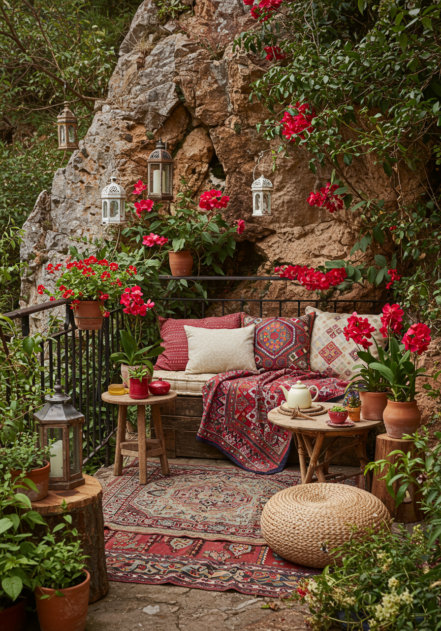 Groovy Balcony Goals Create a Hippie-Chic Outdoor Oasis (10)