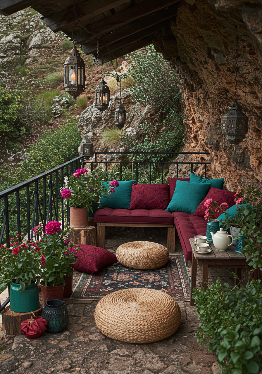 Groovy Balcony Goals Create a Hippie-Chic Outdoor Oasis (11)