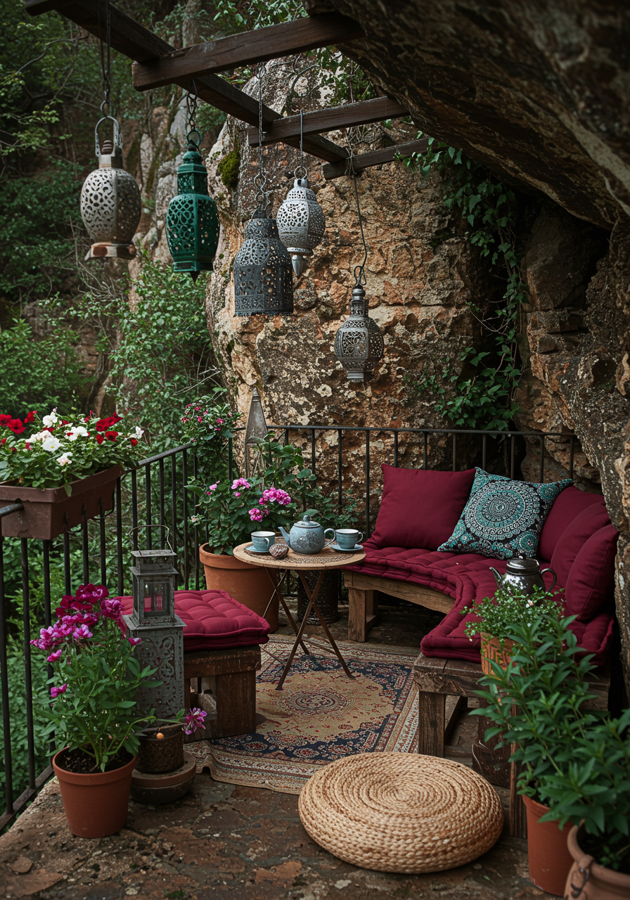 Groovy Balcony Goals Create a Hippie-Chic Outdoor Oasis (13)