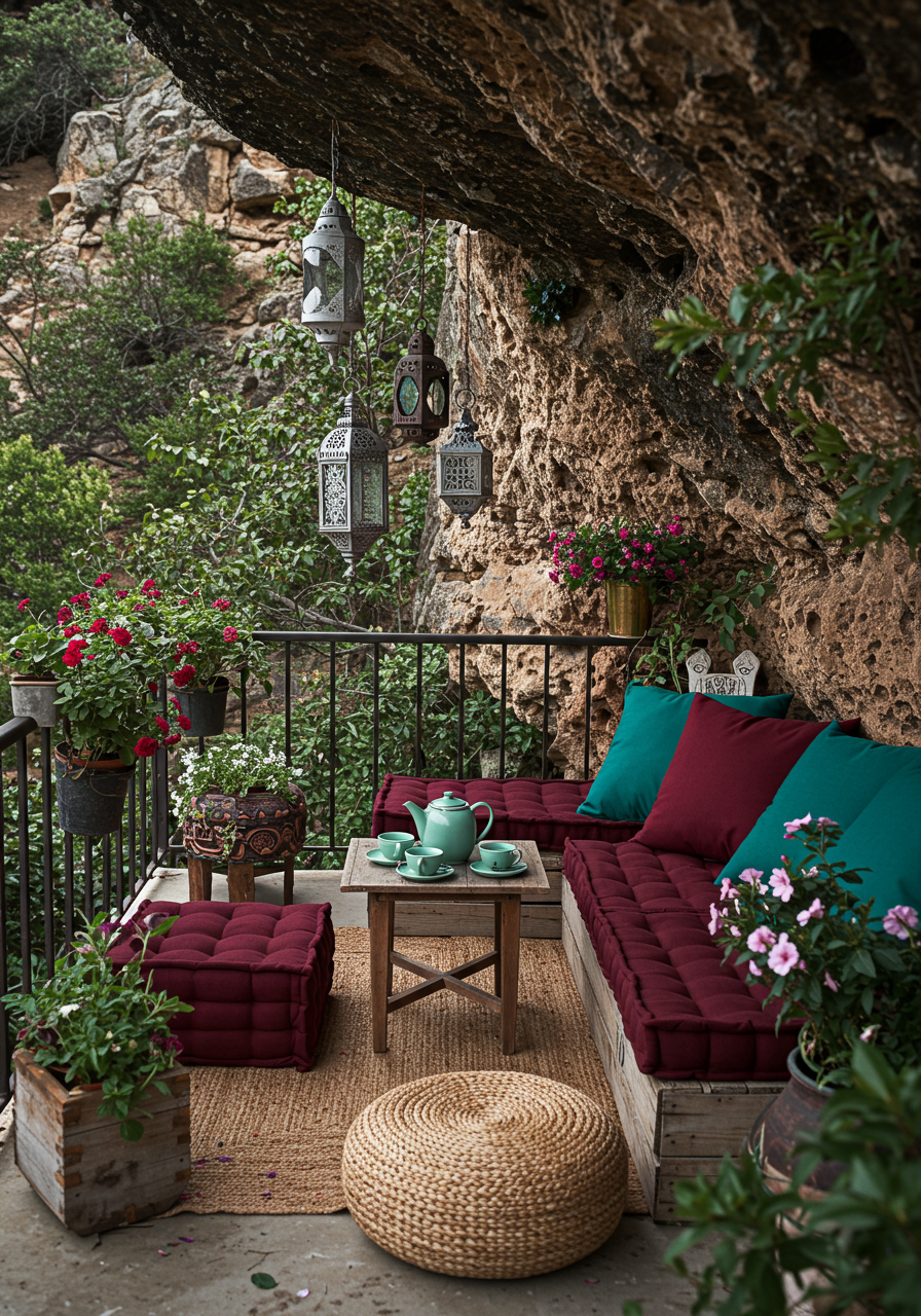 Groovy Balcony Goals Create a Hippie-Chic Outdoor Oasis (14)