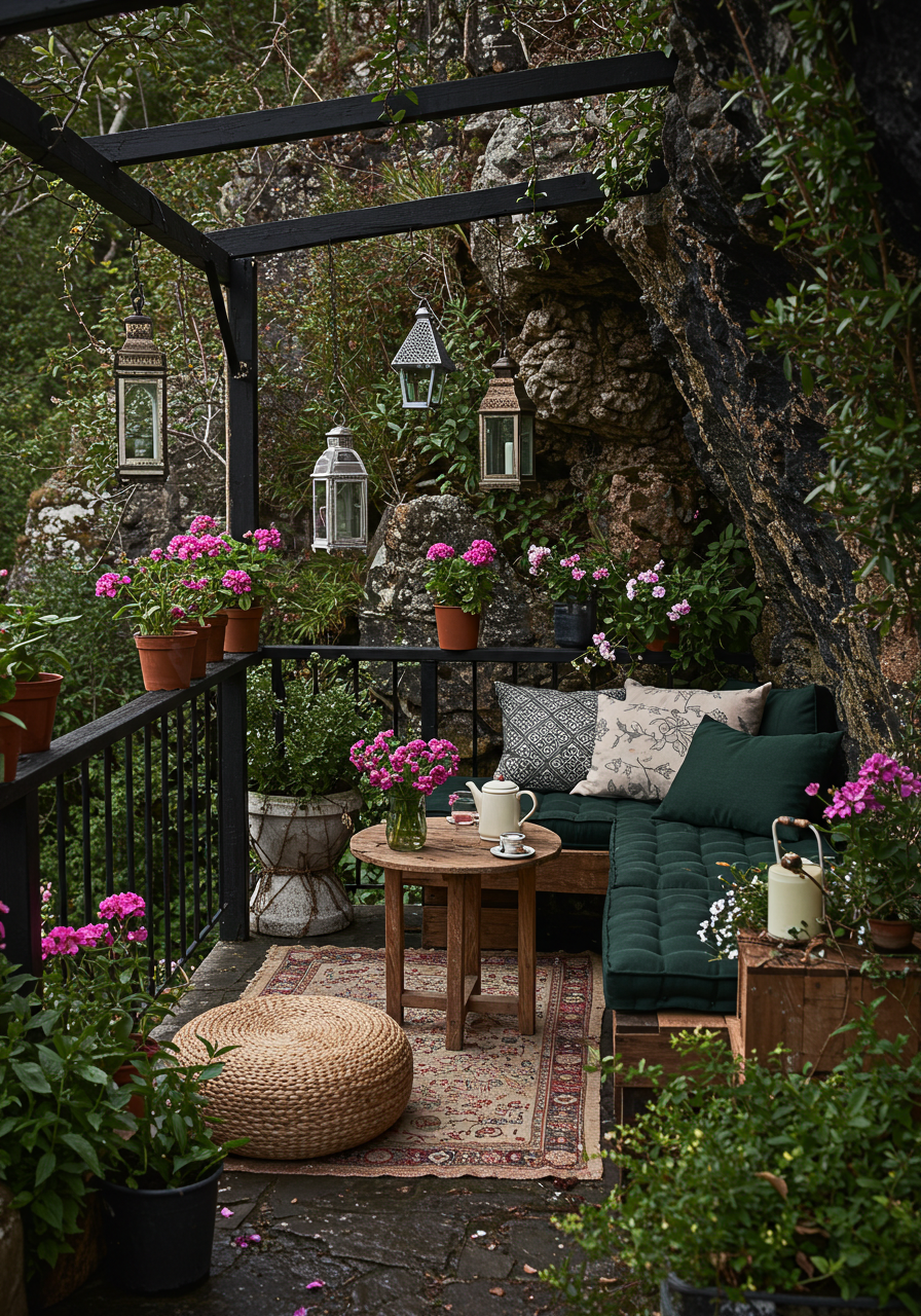Groovy Balcony Goals Create a Hippie-Chic Outdoor Oasis (6)