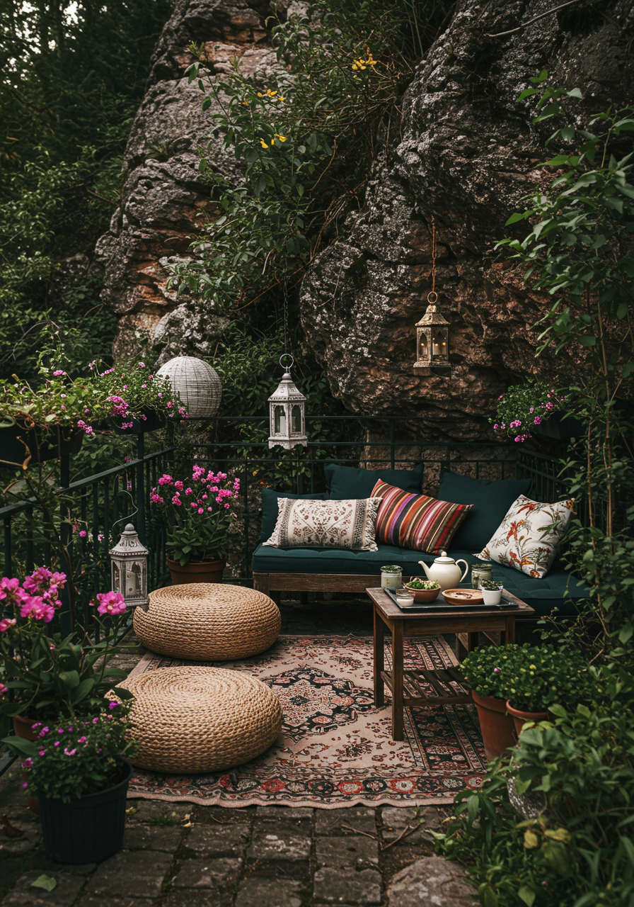 Groovy Balcony Goals Create a Hippie-Chic Outdoor Oasis (7)